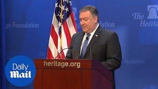 Pompeo threatens Iran with the 'strongest sanctions in history' - Daily Mail