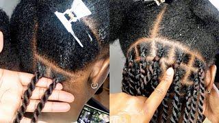 TWIST CLASS: Multiple ways to start twist, twist from the root, Knotless twist + box braids twist