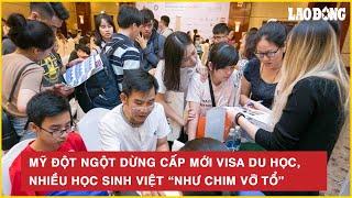 Mỹ đột ngột dừng cấp mới visa du học, nhiều học sinh Việt “như chim vỡ tổ”