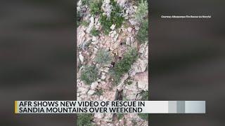 AFR provides new video of rescue in the Sandia Mountains