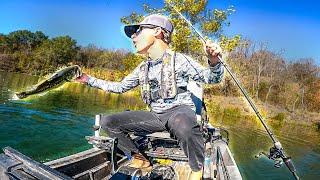 Fishing An Abandoned COAL MINE For Bass! (Uncut Kayak Fishing)