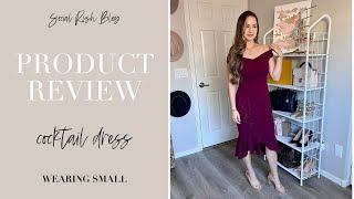 Off Shoulder Dress | Amazon Fashion Review #styleinspo  #fashionreview #dress #weddingguestdress