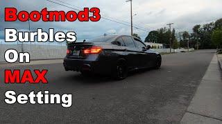 Turning Up The Burbles To Max Settings On An F30 BMW 335i With Bootmod3