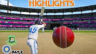 India Vs Bangladesh  Day 2, First Test - M. A. Chidambaram Stadium #highlights #cricket24