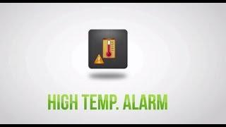 Setting the high temp. alarm