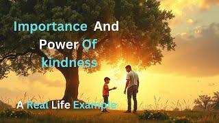 Importance of kindness | Real life example Story  |Happy Story Spark| English learn through story |