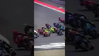 Wild chain reaction crash at T1  | 2025 Italian GP