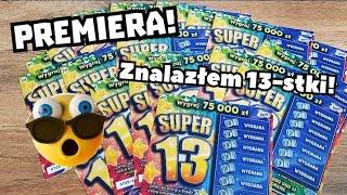 Zdrapki Lotto  Premiera! 25 zdrapek Super 13 ! Parę 13-stek wpadło! 