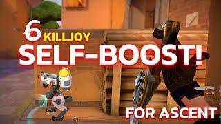 6 Advanced Killjoy Self-Boost Turret Tricks to elevate your Ascent.