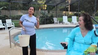 Christine Russo ALS and the Art of Living #IceBucketChallenge with Kavita her caregiver