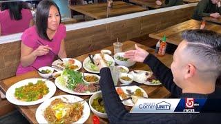 Delicious Cambodian food Simply Khmer restaurant Lowell Ma USA with Armani Thao & Antoinette Antonio