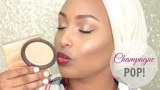 BECCA X Jaclyn Hill Shimmering Skin Perfector Champagne Pop  | Review & Demo on Dark Skin 