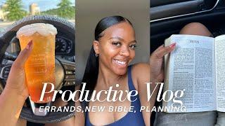 Vlog: New Bible, Favorite Christian Books, Errands, Planning