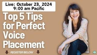 Speak English with Perfect Voice Placement | FREE Live English Class! | Register below!