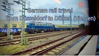 German rail travel from Düsseldorf to Dülken (Viersen)