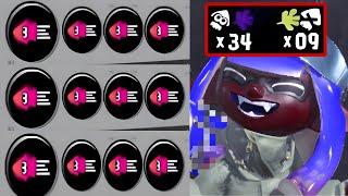 【神回】修正必須の害悪戦術で34キルしちゃったｗｗｗｗ【Splatoon3】