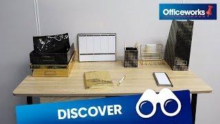 Discover the range of black and gold Otto Desk Accessories at Officeworks