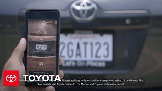 Airbag Recall App Overview | Toyota