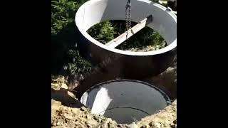 Монтаж погреба из ЖБИ колец