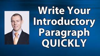 How to Write an Introductory Paragraph (Thesis Statement) Quickly