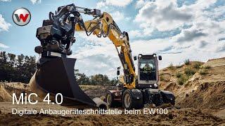 Wenn Bagger und Anbaugerät die gleiche Sprache sprechen – EW100 von Wacker Neuson mit MiC4.0