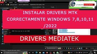 Cómo INSTALAR DRIVERS MTK CORRECTAMENTE EN WINDOWS 7,8,10,11