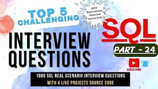 Top 250 SQL interview questions and answers real life scenarios queries #sqlinterviewquestions