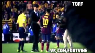 Ronaldo успокаивает Leo Messi