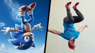 Trying Stunts From Sonic The Hedgehog IN REAL LIFE