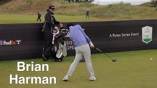 Brian Harman Driver Golf Swing - Slow Motion Rear View