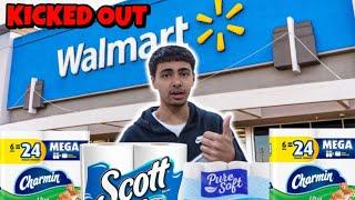 Toilet Paper Fort At Walmart *BAD IDEA*