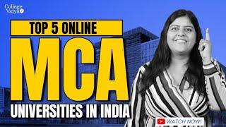 Top 5 Online MCA Universities in India 2024