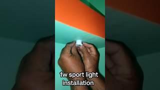 1W sport light installation #shots #youtube