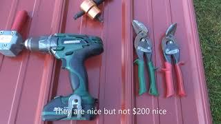 How to properly cut metal roofing and siding with tin snips