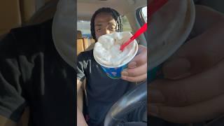 DQ Reese’s Pieces Cookie Dough Blizzard #food #foodreview #dairyqueen #icecream #cookiedough #resses