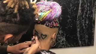 Mickey Da Barber Cutting her Wife hair