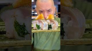 Aburi Mackerel Sushi with Green Onions