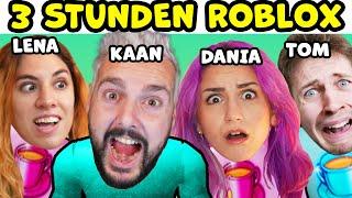 3 STUNDEN NUR ROBLOX VIDEOS! 4 Freunde spielen gemeinsam Roblox