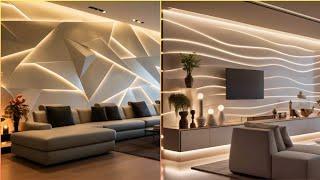 100 Modern Living Room Wall Panel Designs 2025 Wall Decoration Ideas| Interior Design Trends