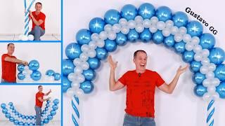 BIRTHDAY decoration ideas at home  how to decorate balloons for birthday  balloon arch tutorial