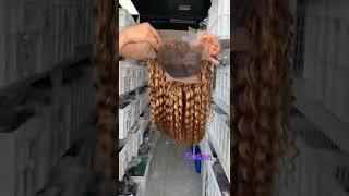 Human hair lace wigs, colored wig 4/27, raw hair