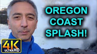 Northern Oregon Coast at Yachats Thors Well Cooks Chasm (4k UHD)