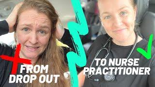 How I Became A Nurse Practitioner / My Journey From DROP OUT To Nurse Practitioner ‍️