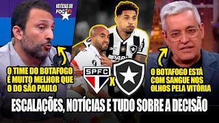 ATENÇÃO! É HOJE O DIA! HORA DO FOGÃO SE IMPOR E ELIMINAR O SÃO PAULO! TUDO SOBRE O JOGO NESTE VÍDEO!