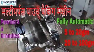 Small Pouch Packing Machine | Multipurpose Packing Machine - Single Track FFS - Powders And Granules
