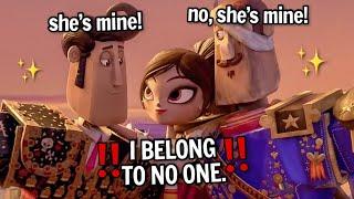 Manolo, Joaquin & Maria’s love triangle being the BEST part in The Book of Life