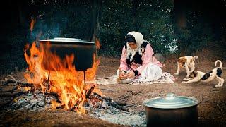 "In the Heart of Nature, a Summery Torsh-Ghalieh; with Freshly Harvested Garden Vegetables"