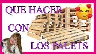 DECORACION  CON PALETS  DE MADERA ️️️ IDEAS CINCO CREACIONES