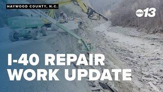 Temporary repairs on I-40 at NC-Tennessee line to allow partial reopening