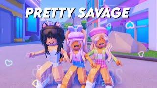 Pretty Savage Edit || Roblox 2021 || Miley and Riley